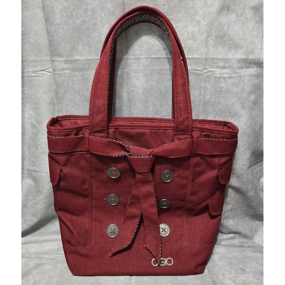 OGIO Hamptons Tote Bag Padded Laptop Executive‎ Travel Bag Garnet Red